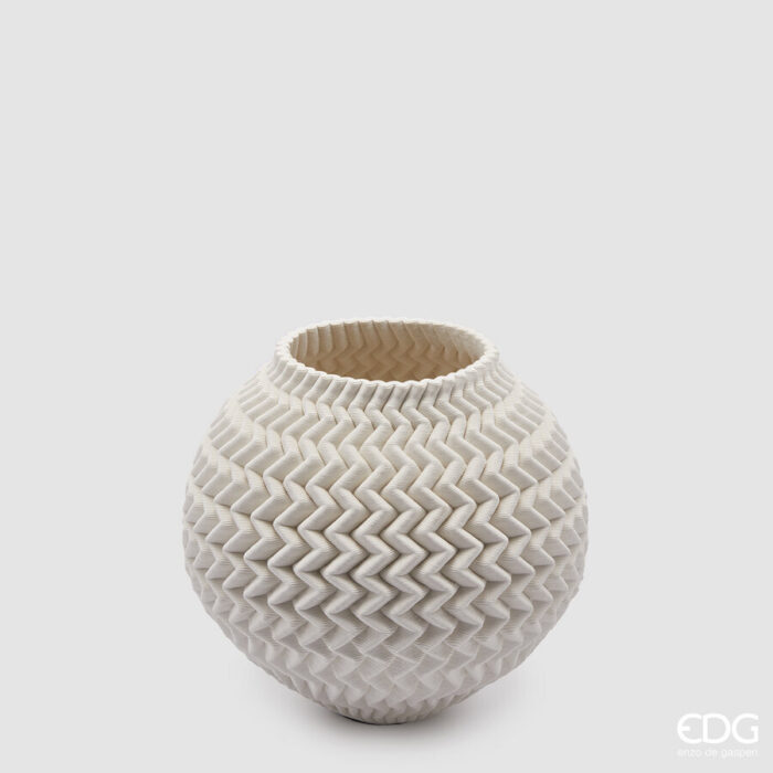 Vase 3D Rotondo Hvit liten
