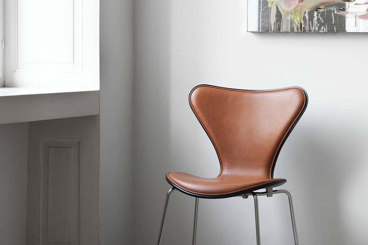 Series 7™ 3107 stol forsidepolstret med krom ben - Bilde 3