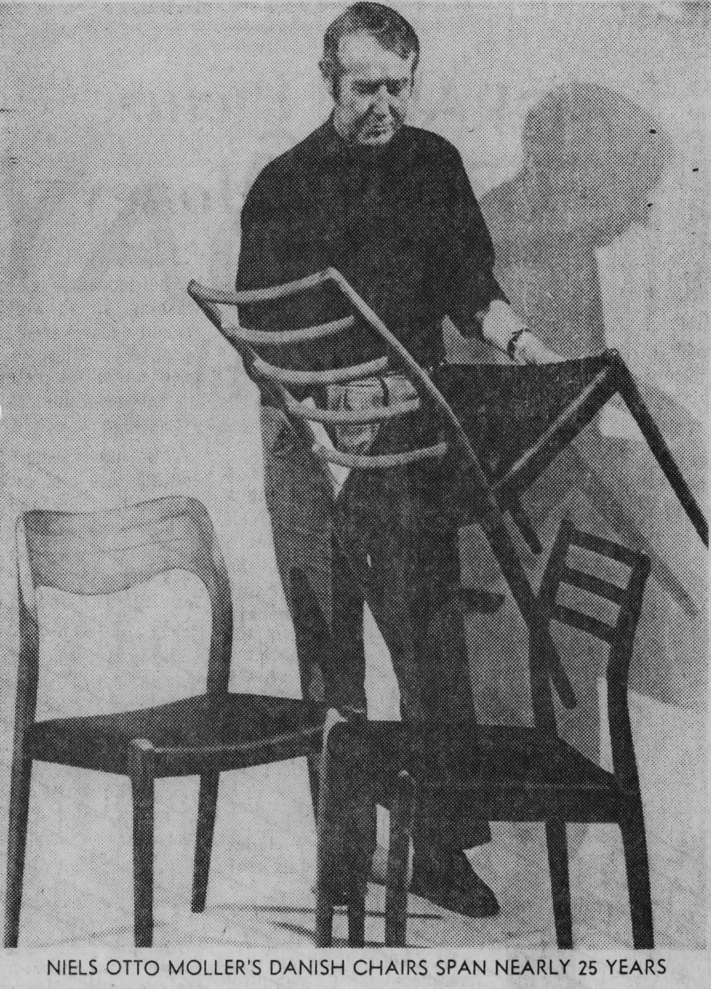 No.77 spisestol fra J.L. Møller - Bilde 3