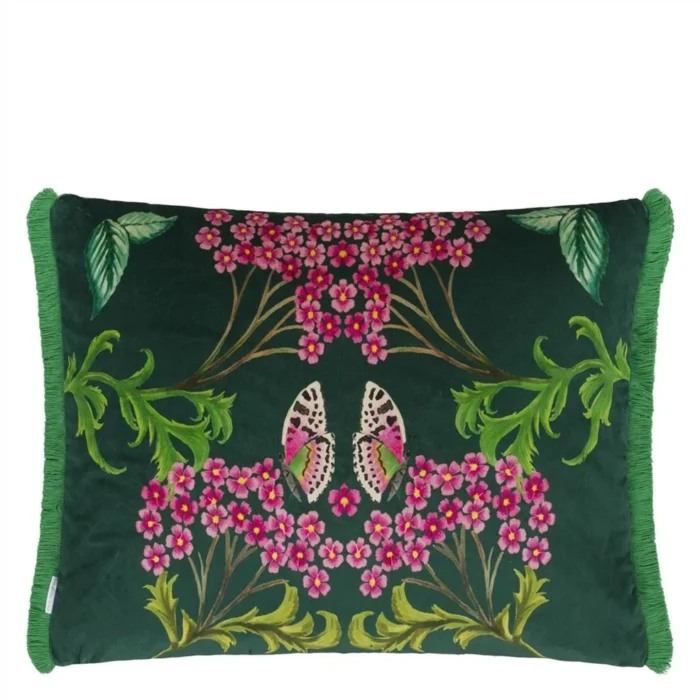 Alternative view of Eleonora Velours Viridian pyntepute 45x60
