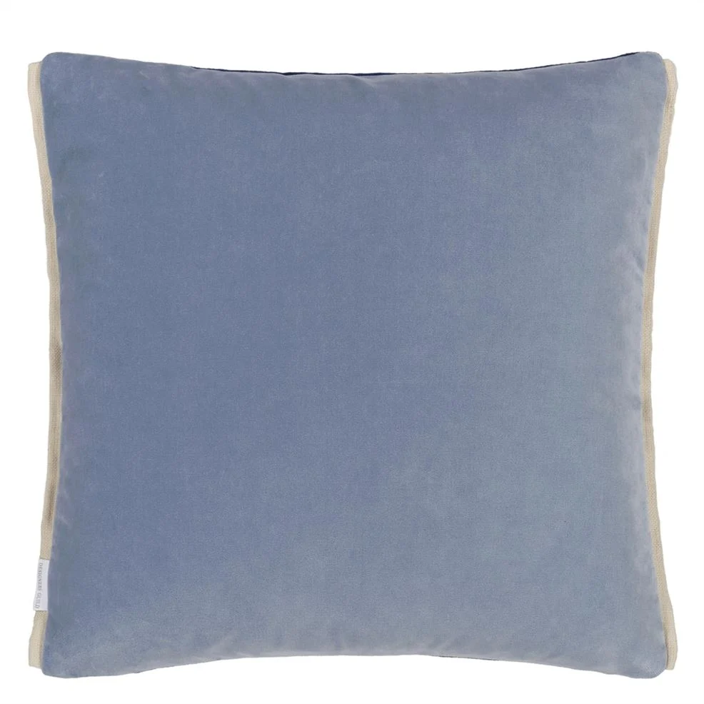 Varese Cerulean & Sky Velvet pyntepute 43x43 - Bilde 2