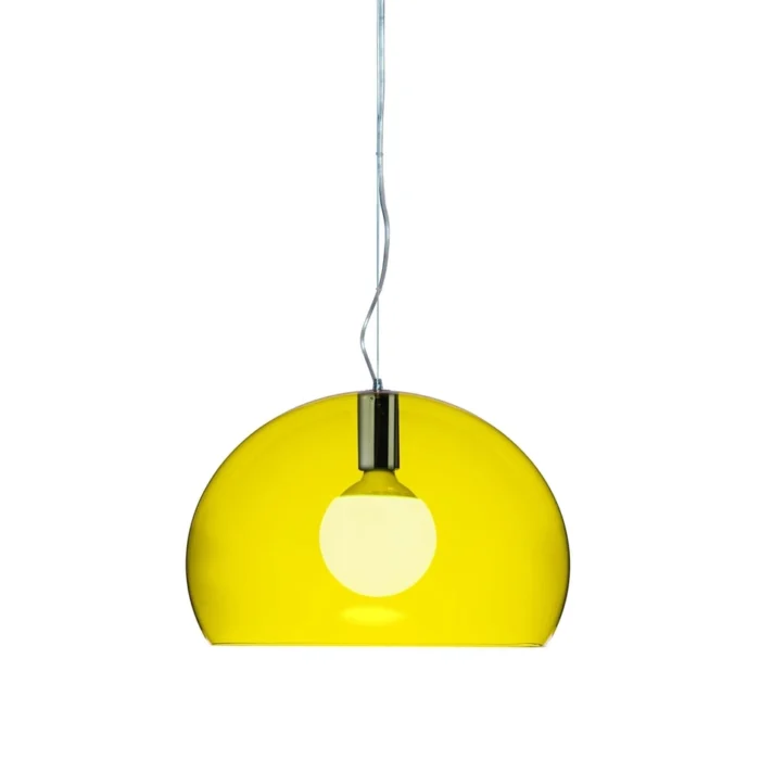 Small fl/y transparent taklampe