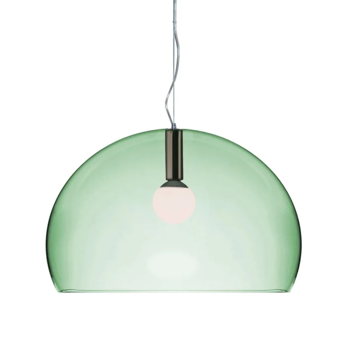 Big fl/y transparent taklampe