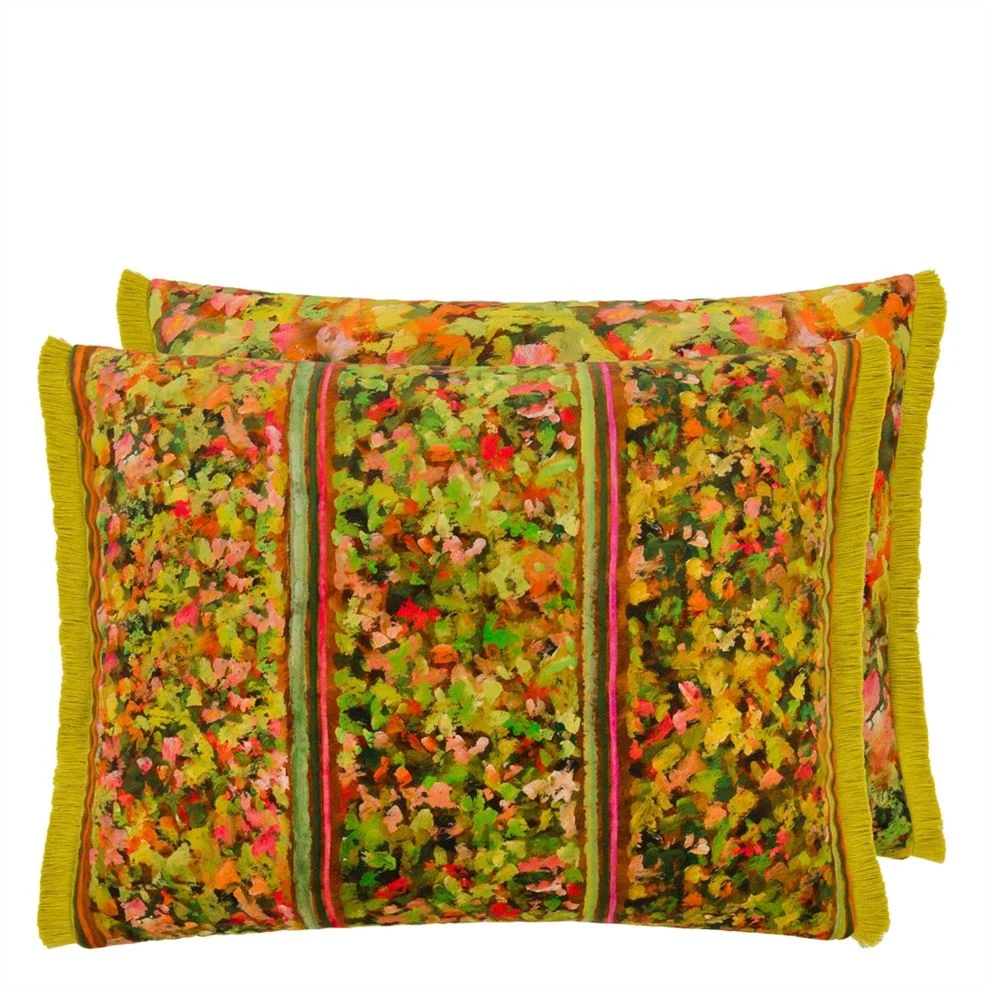 Sanzai Persimmon Velvet Cushion 60x45