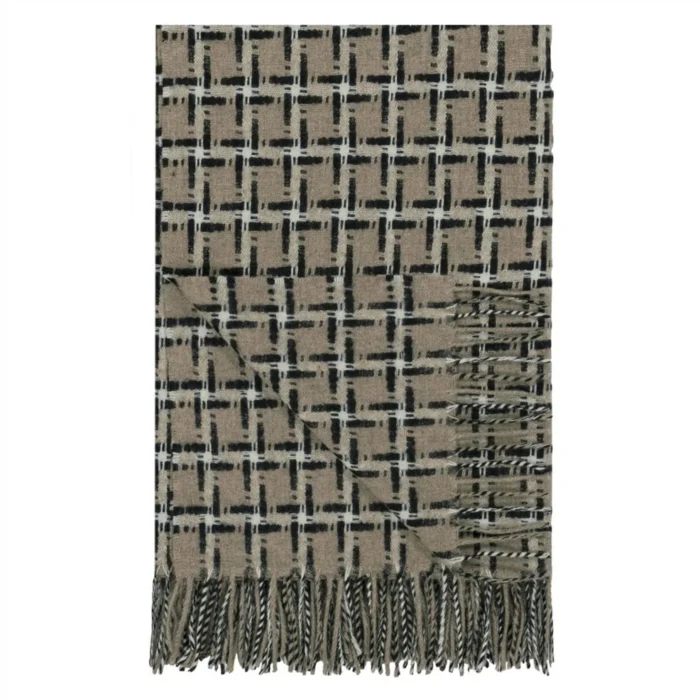 Clarendon Natural Throw, 140x185