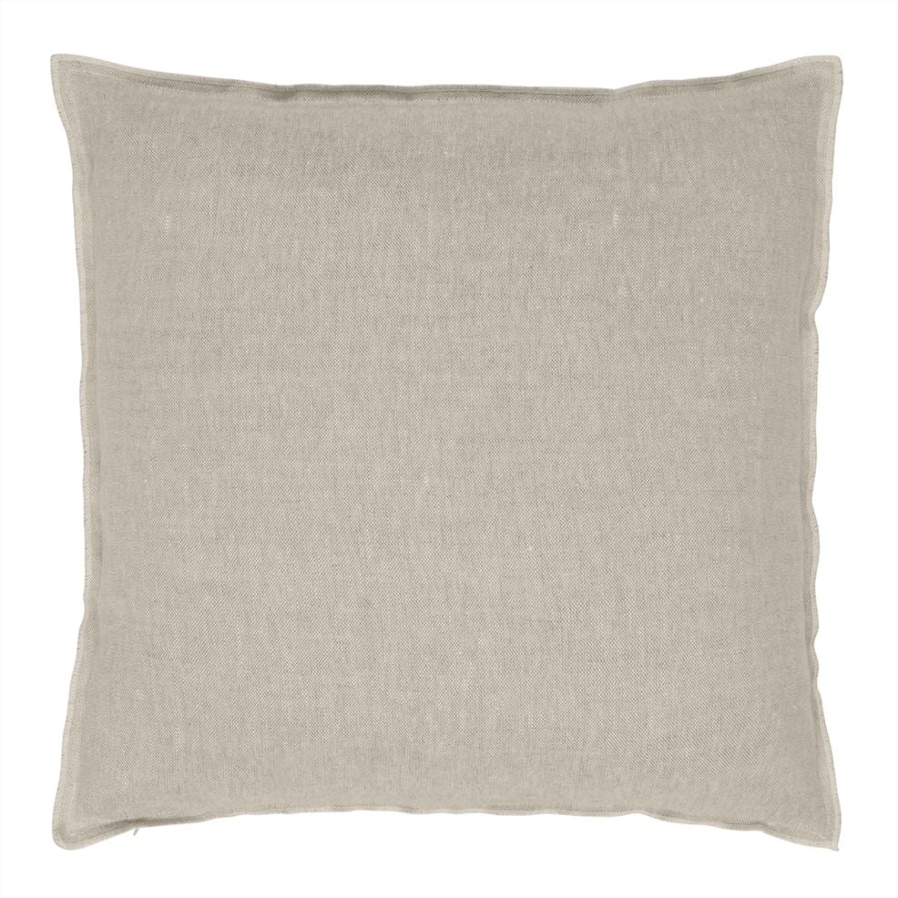 Brera Lino Alabaster & Natural linen cushion, 43x43 - Bilde 6