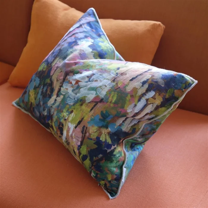 Alternative view of Foret Impressionniste Forest Cotton Cushion 60x45