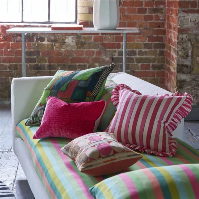 Alternative view of Mazarin Fuchsia Cushion 40x30